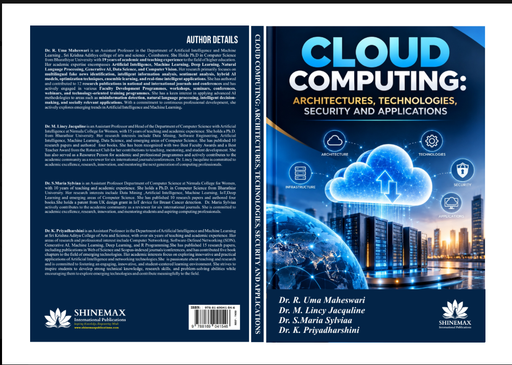 CLOUD COMPUTING: ARCHITECTURES, TECHNOLOGIES, SECURITY AND APPLICATIONS